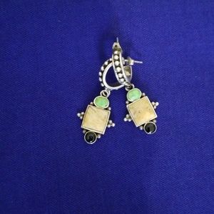 VINTAGE STERLING NATIVE EARRINGS